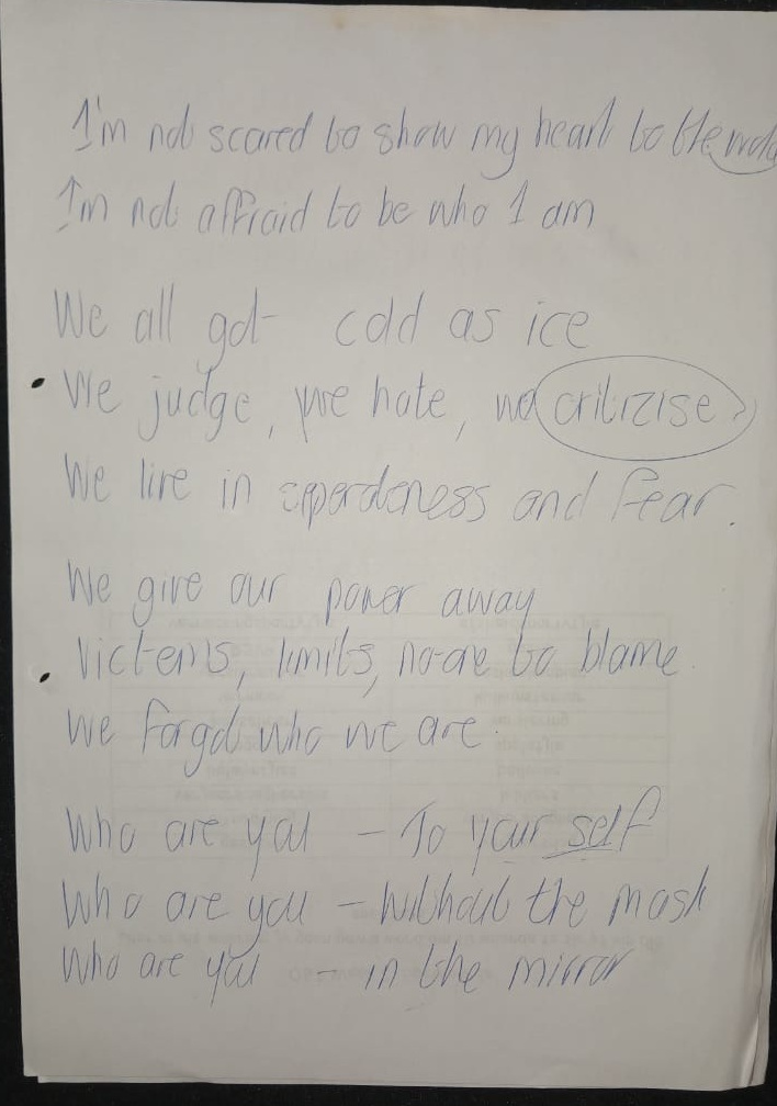 Original working page