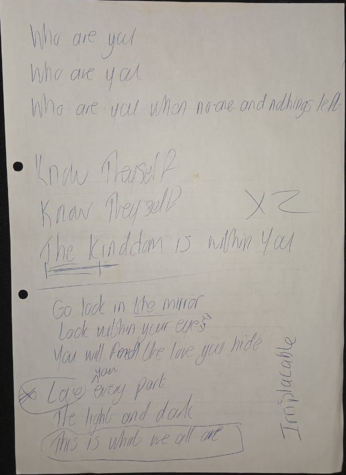 Original working page